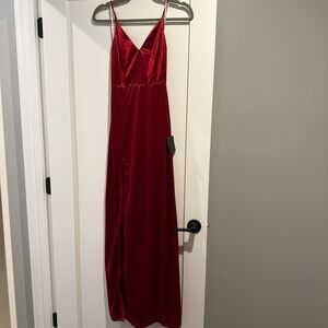 Lulu's Vibrant Red Maxi Dress